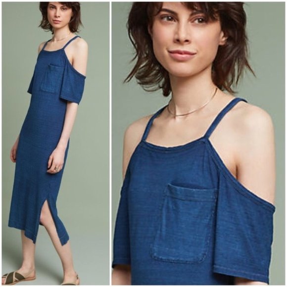 cloth & stone Dresses & Skirts - Anthro Cloth & Stone Juliette Open-Shoulde…